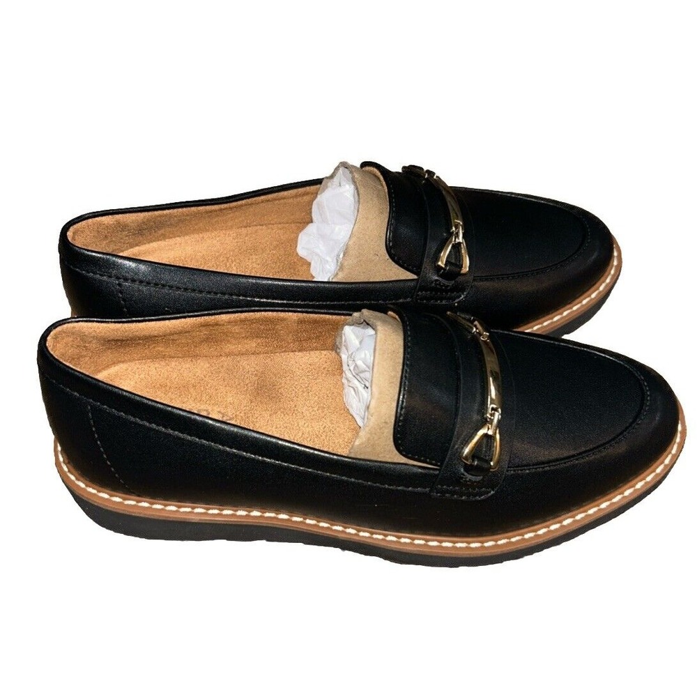 Size 6 Wide Naturalizer Women's Elin‎ Platform Lug Sole Heeled Loafer